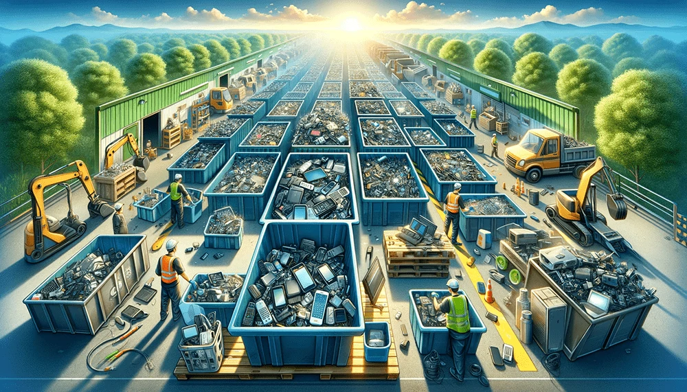 How does electronics recycling contribute to sustainability?